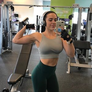 Grey Victoria’s Secret Athletic Crop Top